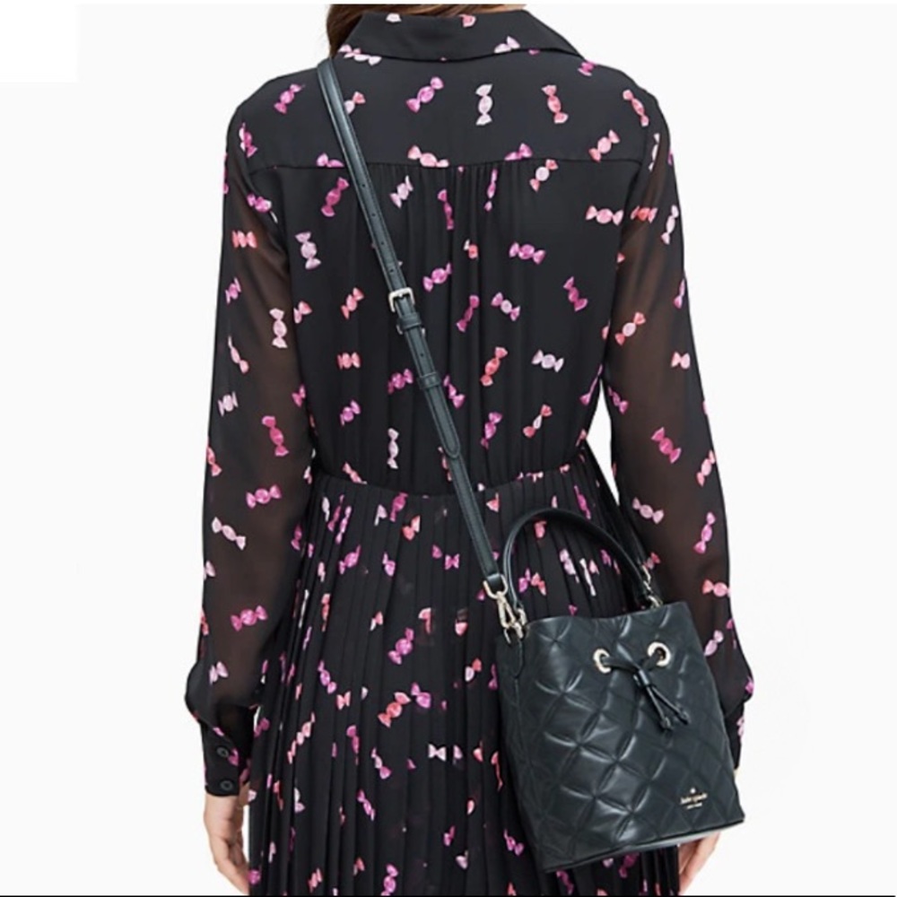 ♠️Kate Spade Natalia Small Quilted Bucket Bag BLK - Picture 11 of 11